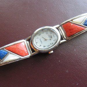 STONE WATCH/ MOP/LAPIS/ LABORADITE/ CARNELIAN